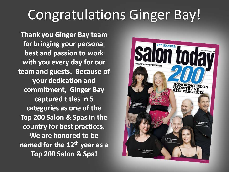 Awards & Press Kirkwood and Town & Country, MO GINGER BAY SALON SPA